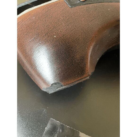 Nurture Black Sandals Wooden Block Heel Women's US Size 8 - Picture 10 of 10